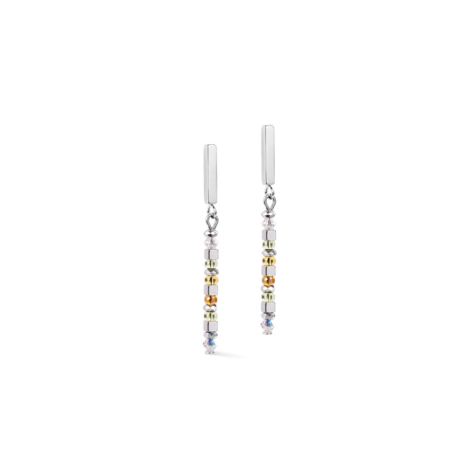 coeur-de-lion-ohrringe-fusion-offset-graphic-gr-n-petrol-mit-swarovski-kristalle image 1