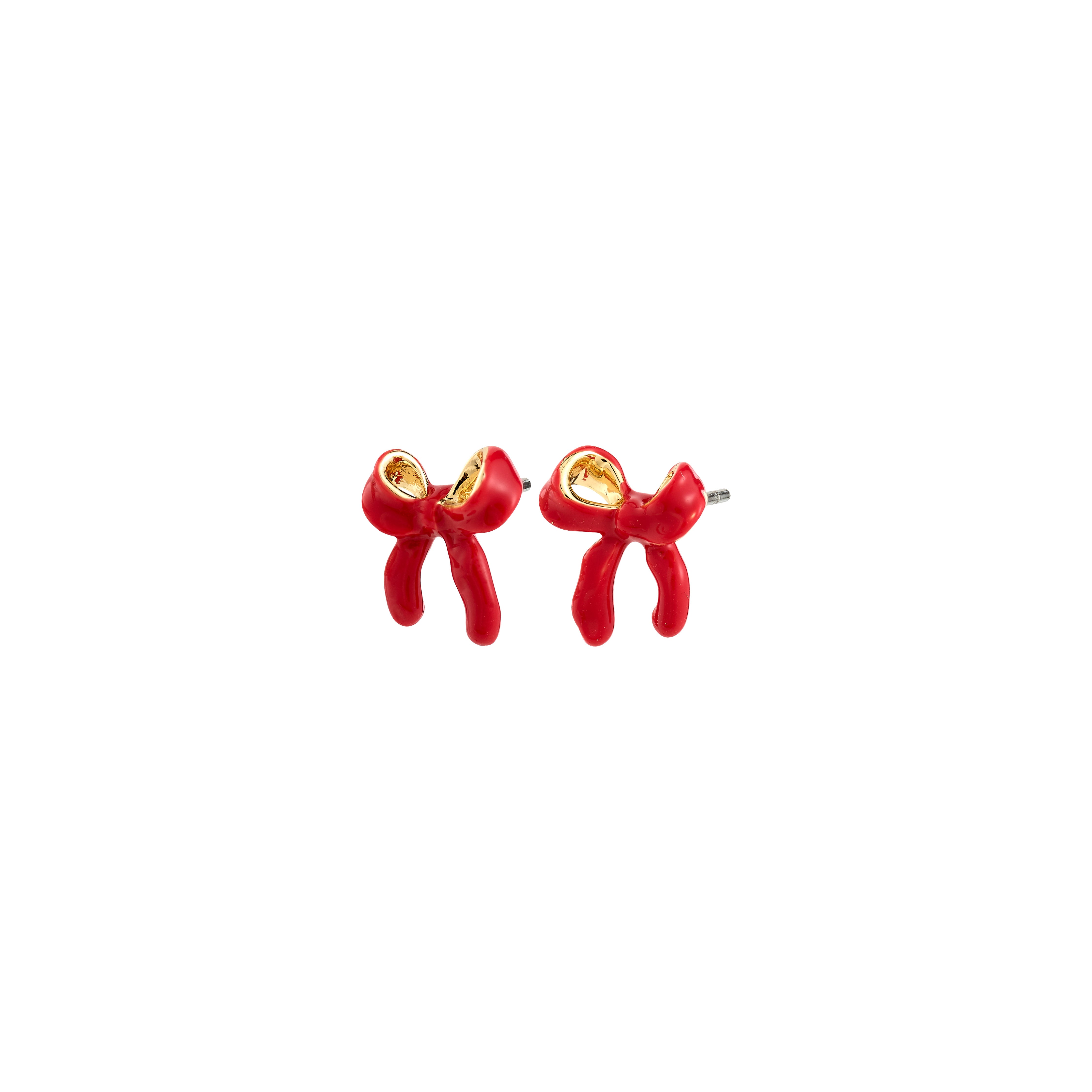 pilgrim-sigrun-ohrstecker-schleife-rot-gold-plated-bow-studs image 1