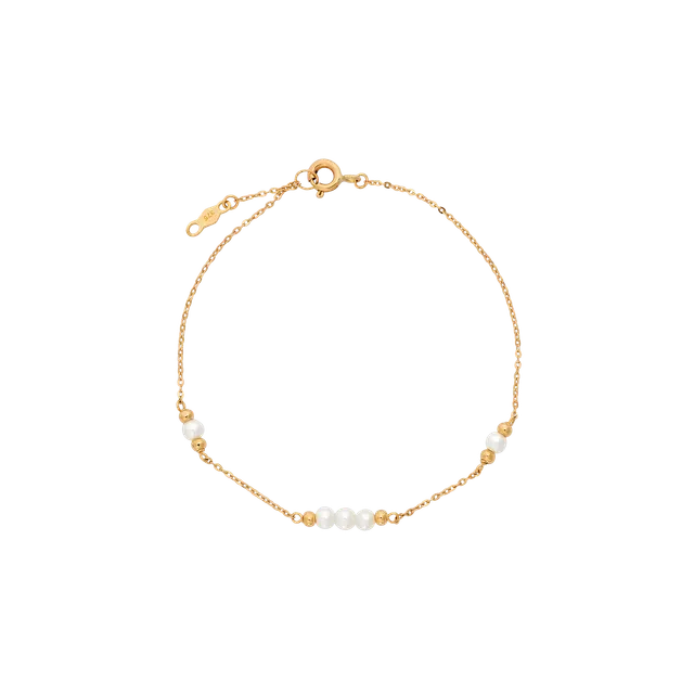 xenox-fine-pearl-armband-585-gelbgold-mit-s-wasserperlen image 1