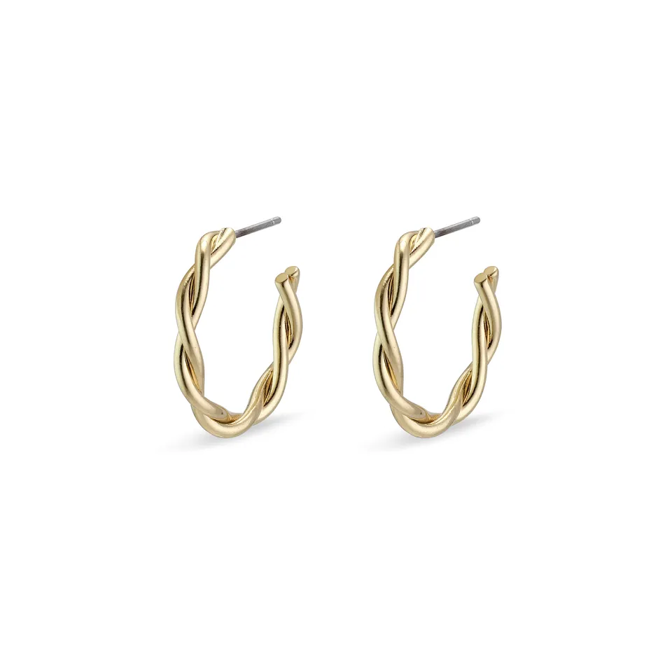 pilgrim-naja-twisted-creolen-goldplattiert image 1