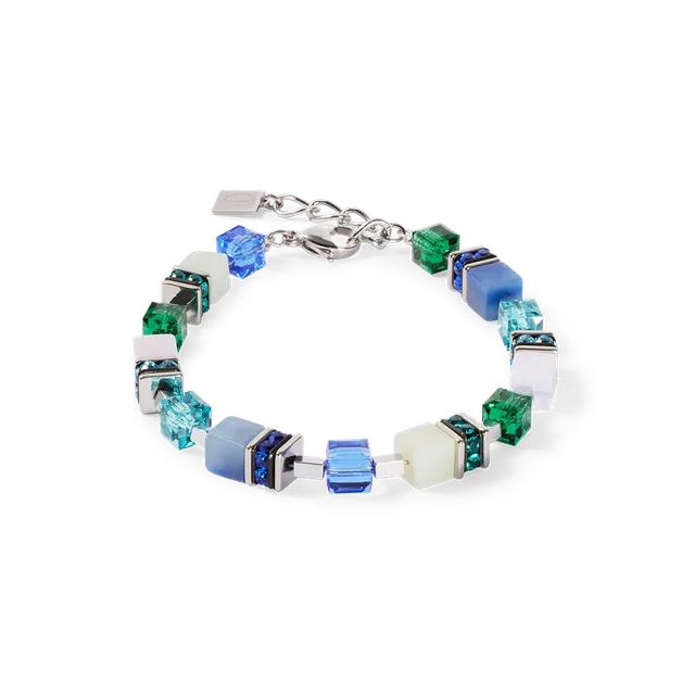coeur-de-lion-geocube-precious-statement-armband-silber-ocean image 1