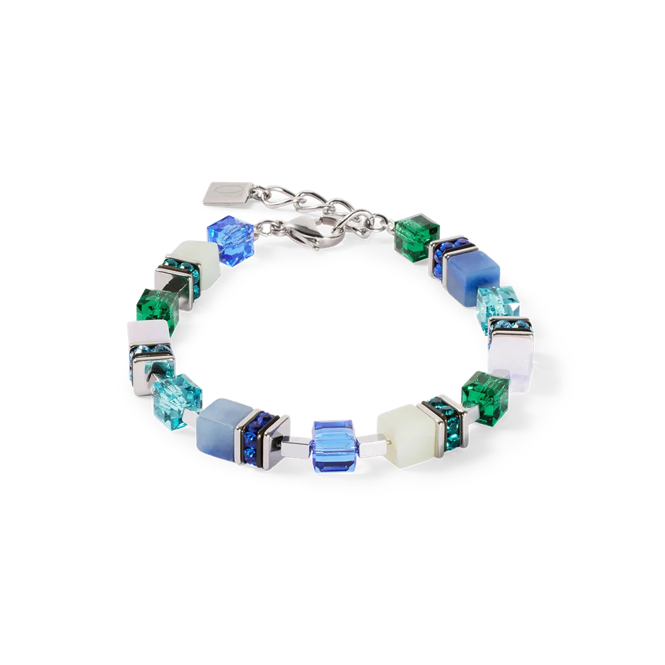 coeur-de-lion-geocube-precious-statement-armband-silber-ocean image 1