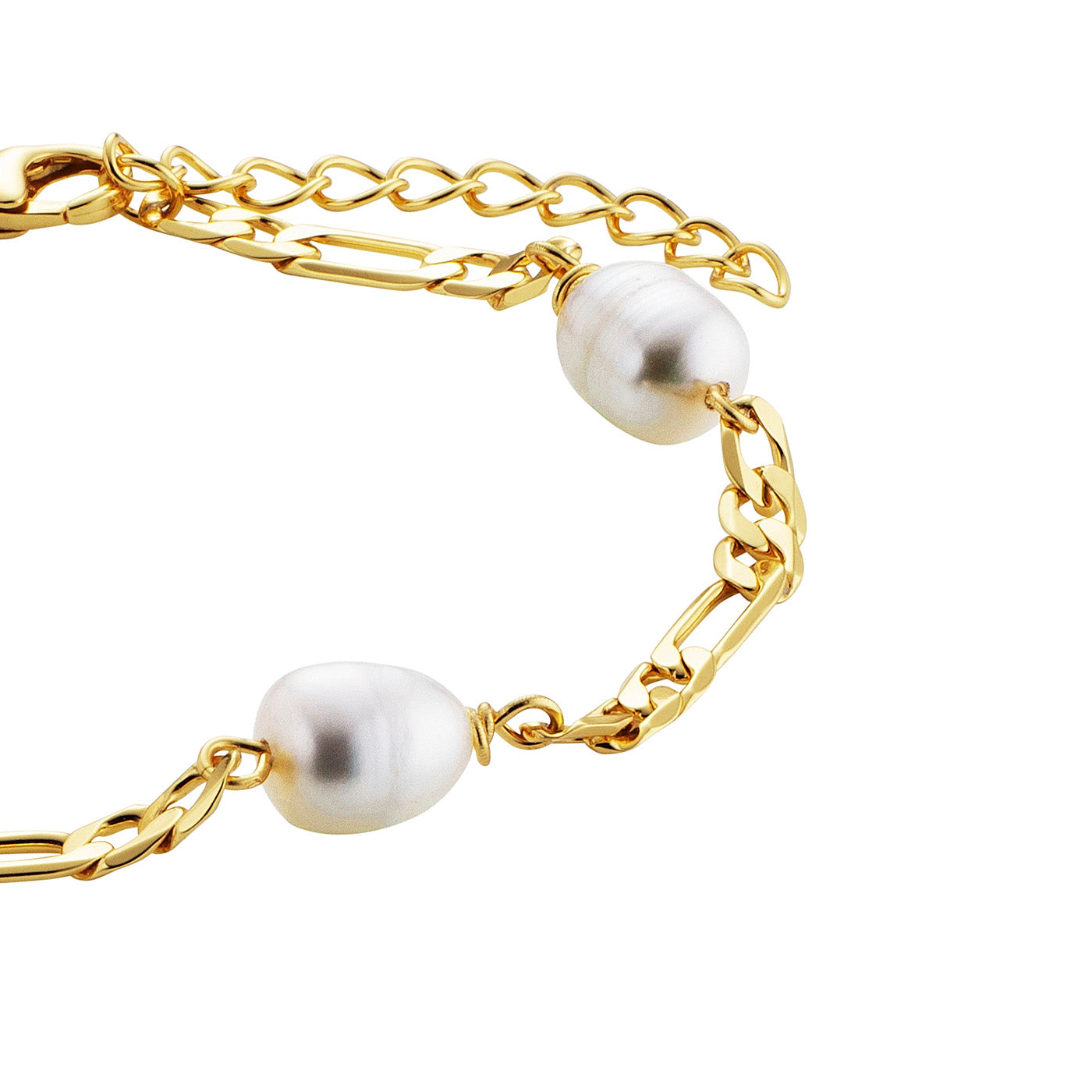 julie-julsen-figaroarmband-pearls-vergoldet-mit-4-s-wasserperlen image 5
