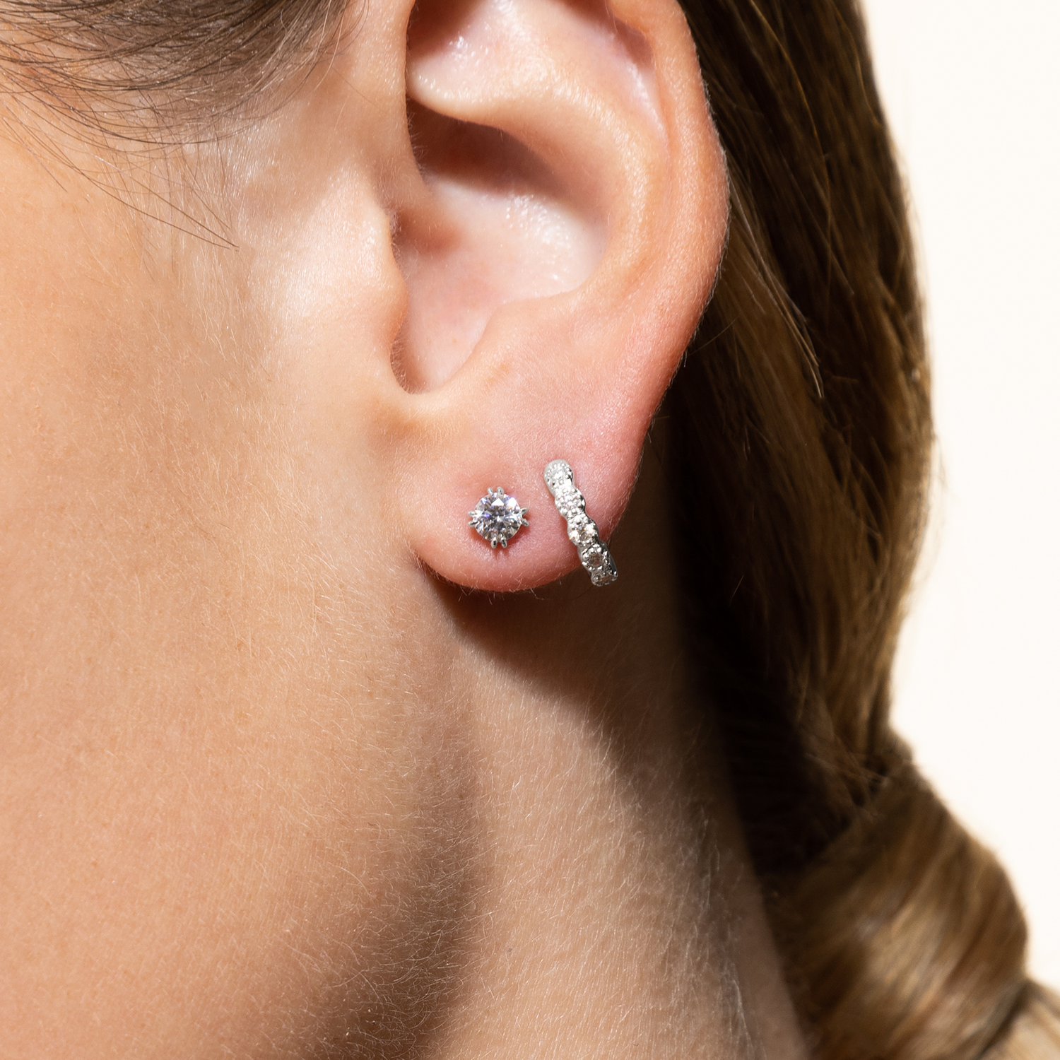 xenox-pure-essentials-creolen-925-sterlingsilber-rhodiniert-mit-zirkonia-2 image 3