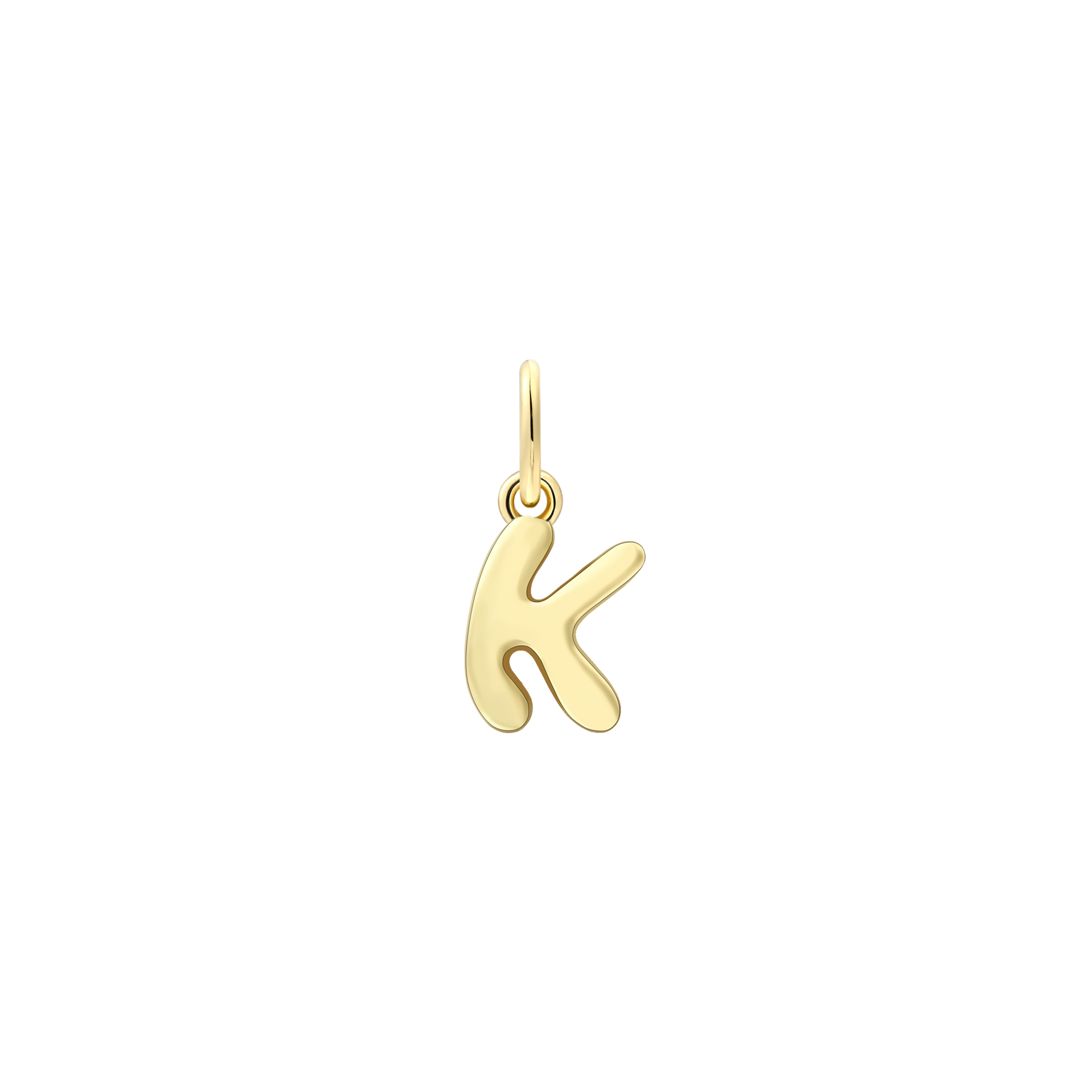xenox-k-letter-bold-charm-925-sterlingsilber-18k-vergoldet image 1