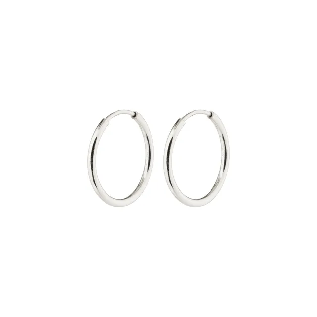 pilgrim-sanne-mini-creolen-versilbert-13-mm image 1