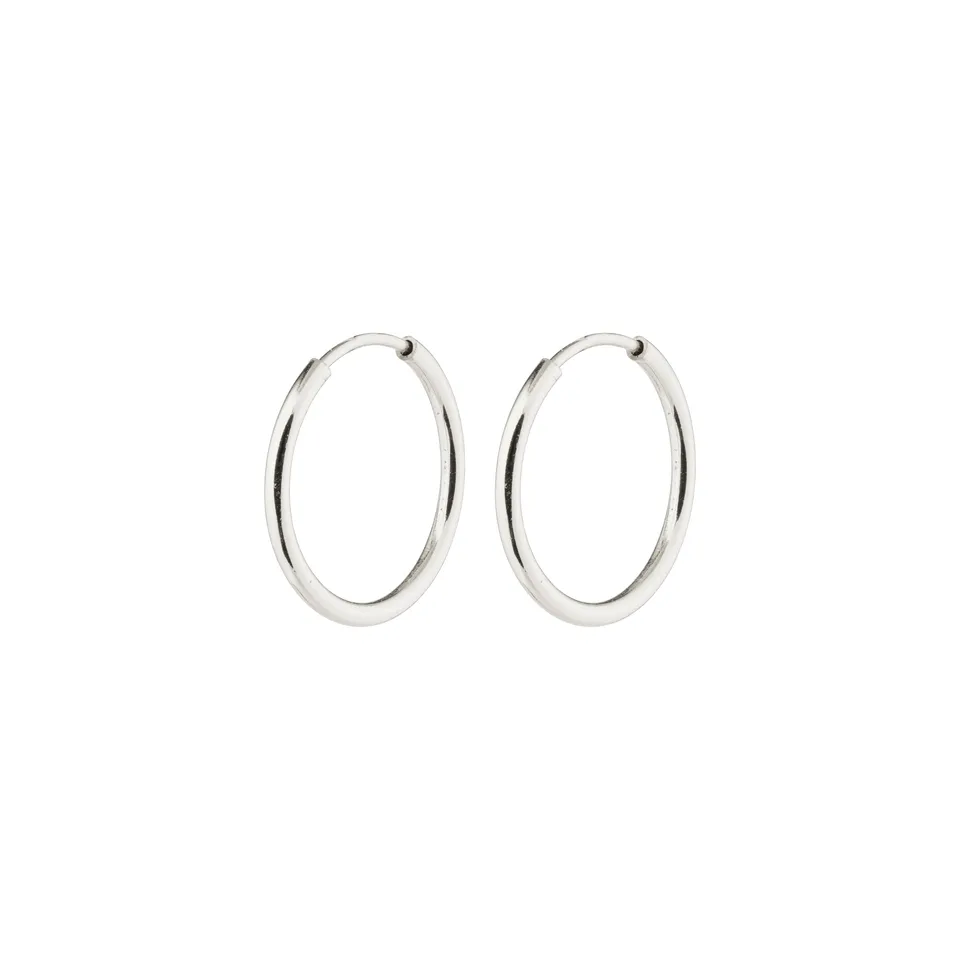 pilgrim-sanne-mini-creolen-versilbert-13-mm image 1