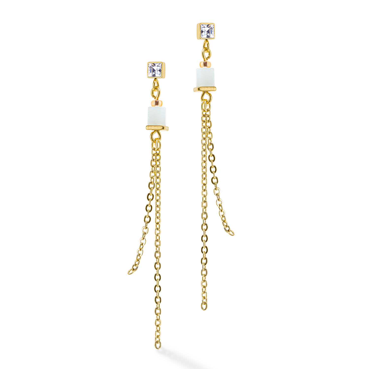 coeur-de-lion-geocube-precious-slider-closure-ohrringe-gold-multicolor-pastell image 2