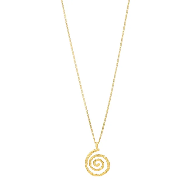 pilgrim-still-halskette-vergoldet-mit-spiral-anh-nger image 1