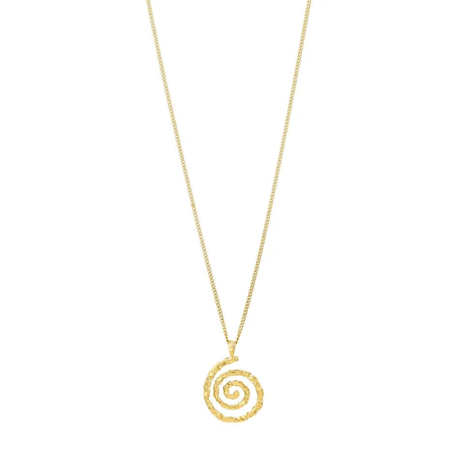 pilgrim-still-halskette-vergoldet-mit-spiral-anh-nger image 1