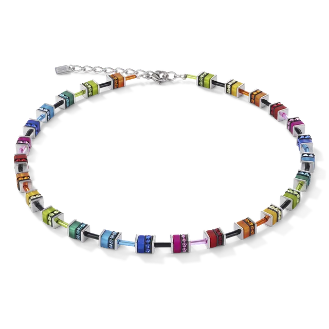 coeur-de-lion-geocube-halskette-classic-polaris-strass-multicolor image 1