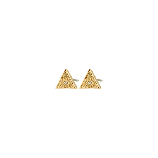 pilgrim-rylee-ohrstecker-goldplattiert-dreieck-auge-crystal image 1