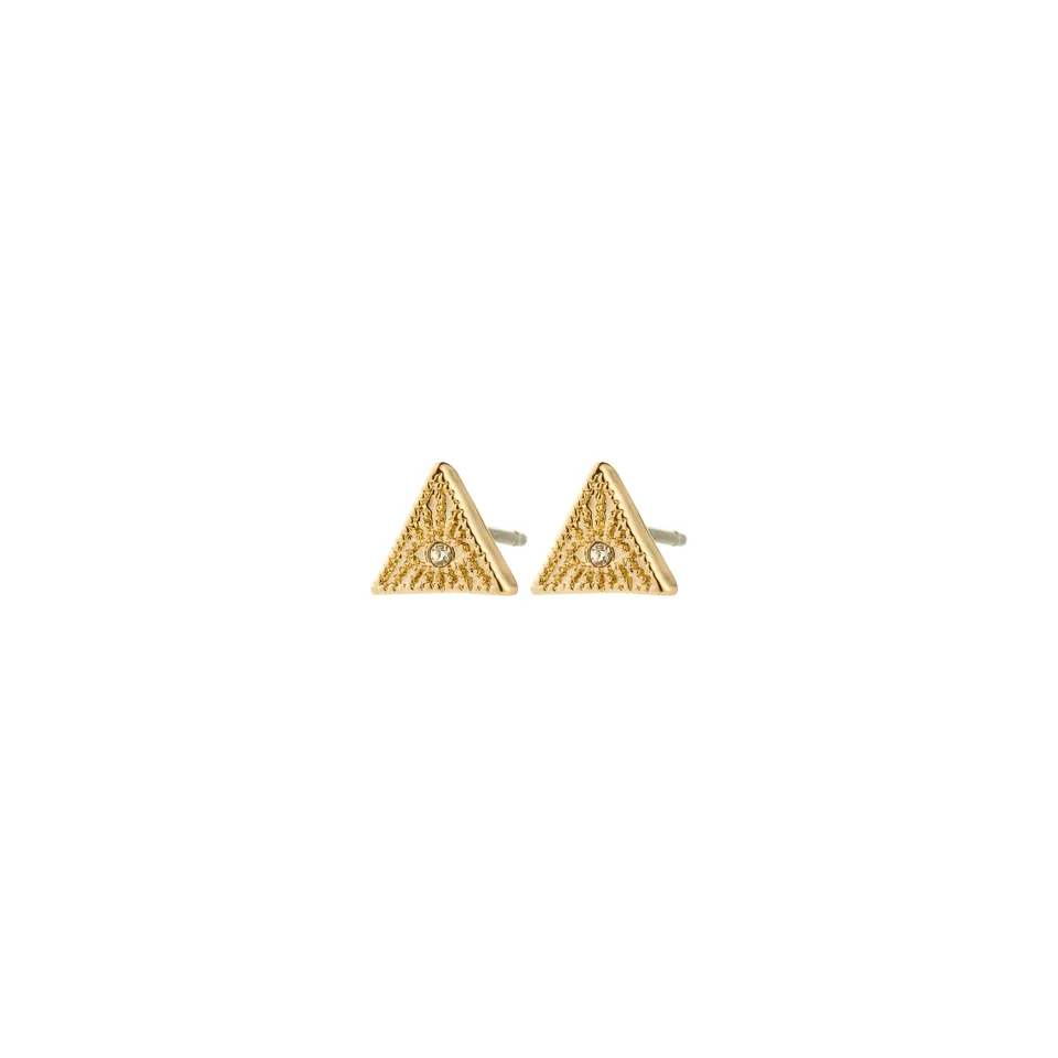 pilgrim-rylee-ohrstecker-goldplattiert-dreieck-auge-crystal image 1
