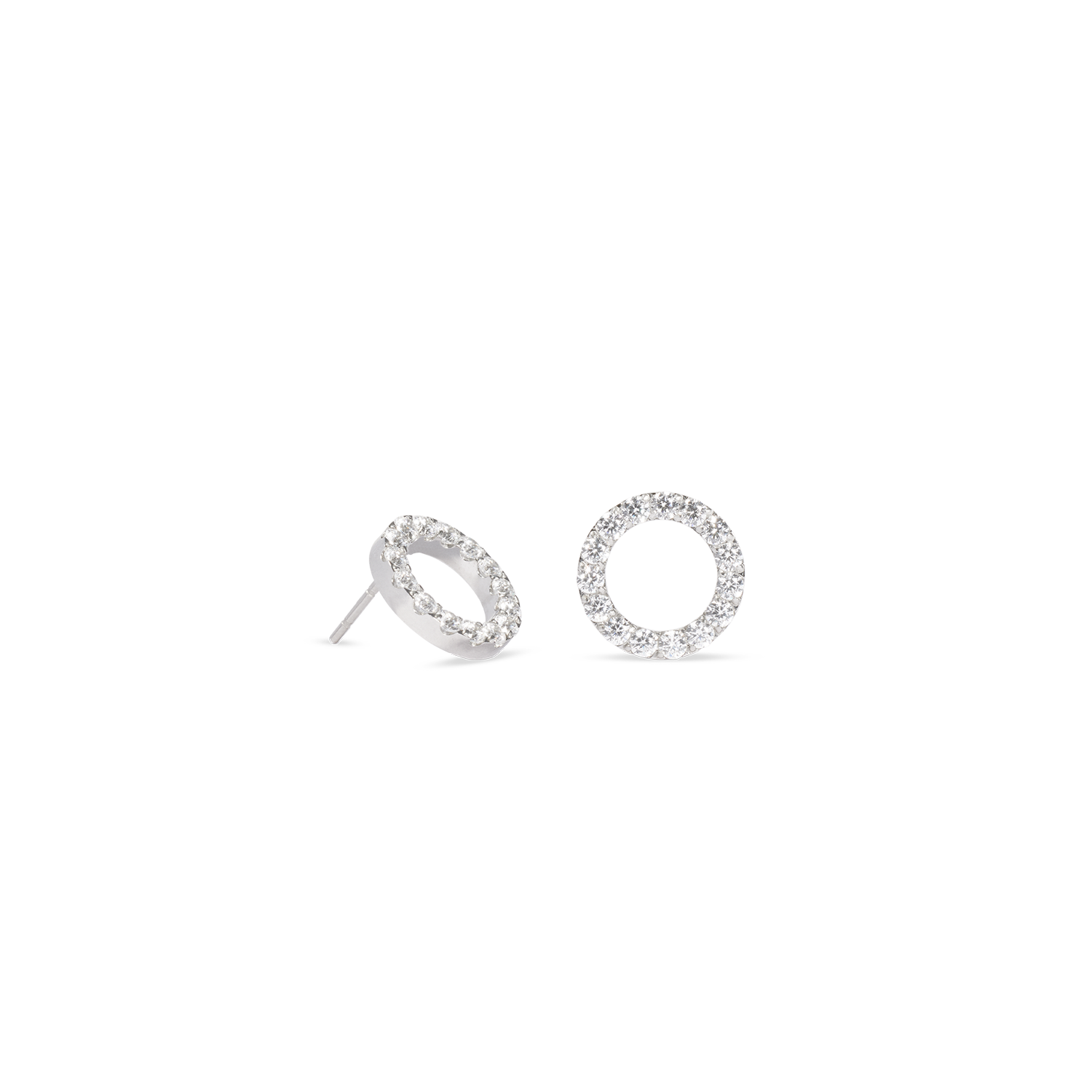 coeur-de-lion-ohrringe-sparkling-circle-silber-kristall image 1