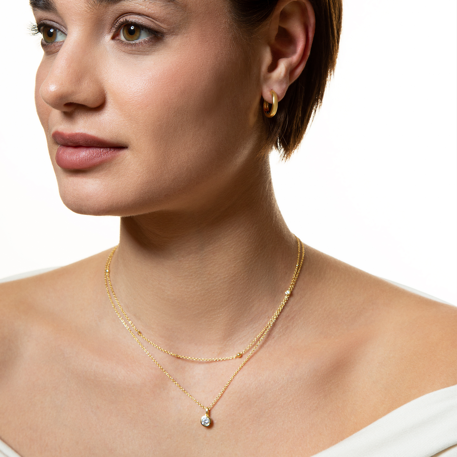xenox-zarge-halskette-925-sterlingsilber-18k-vergoldung-mit-zirkonia image 3