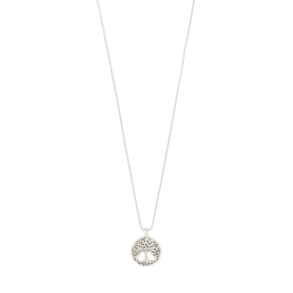 pilgrim-juanna-halskette-versilbert-coin-anh-nger-tree-of-life image 1