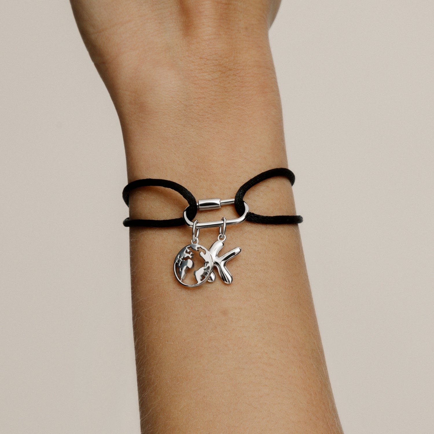 xenox-charm-armband-925-sterlingsilber-rhodiniert-mit-nylonband image 3