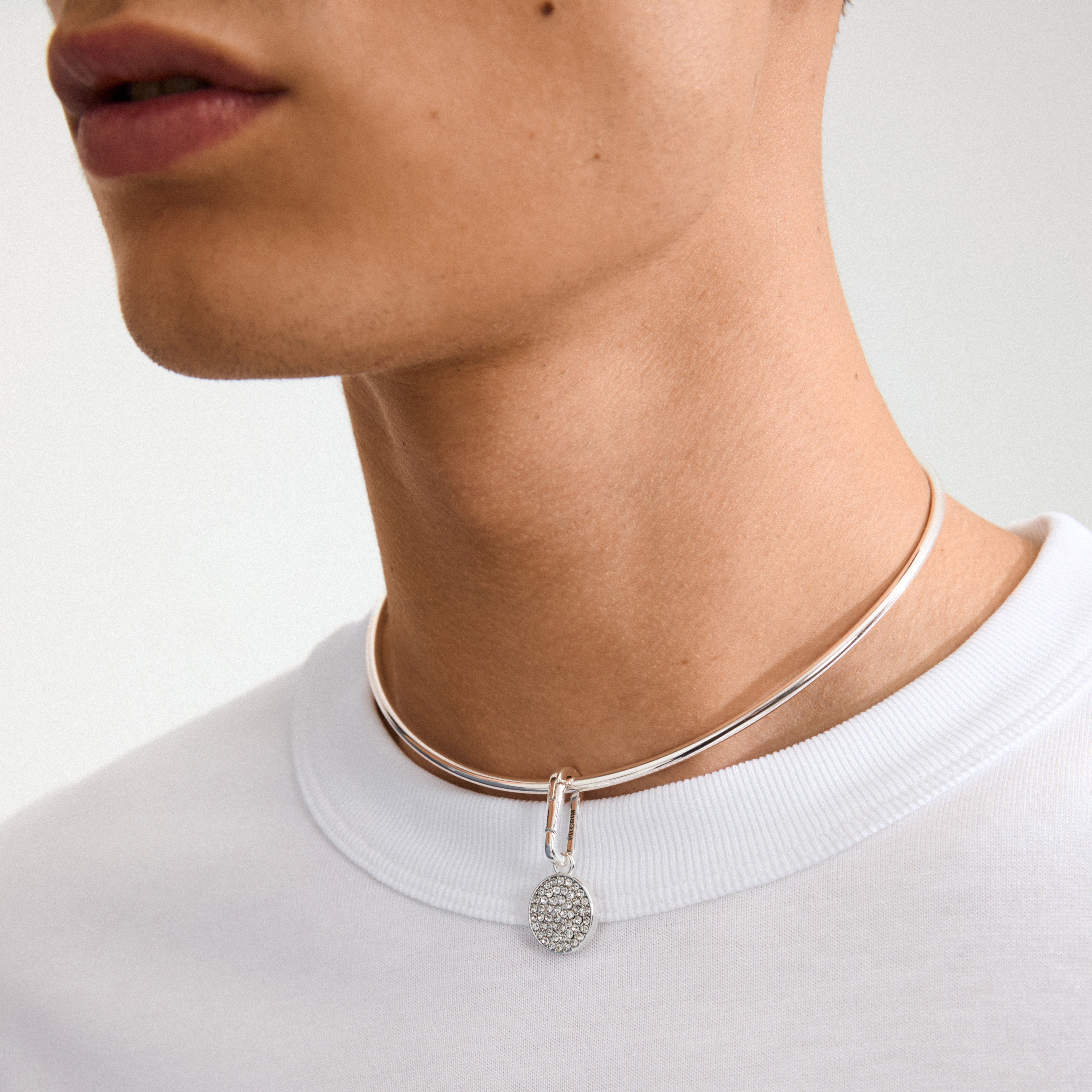 pilgrim-charm-coin-anh-nger-versilbert-mit-preciosa-kristallen image 3