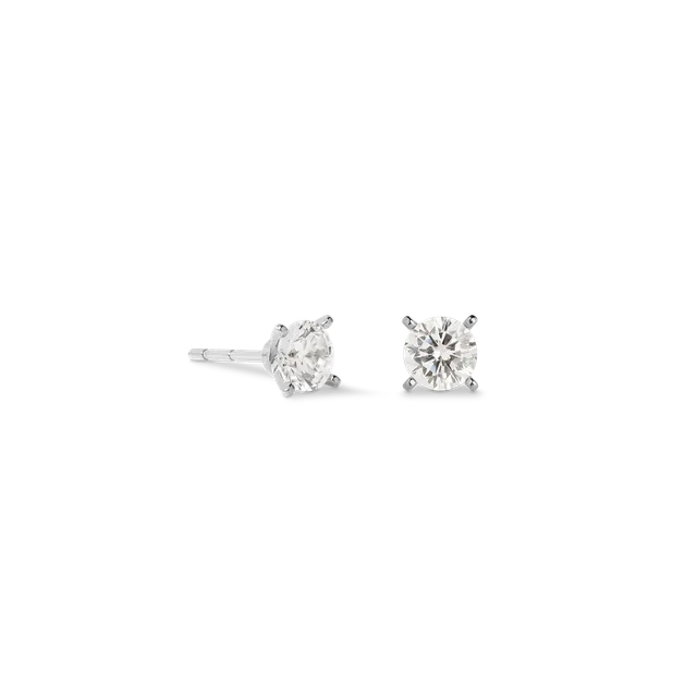 coeur-de-lion-glam-dot-ohrstecker-5-mm-silber-kristall image 1