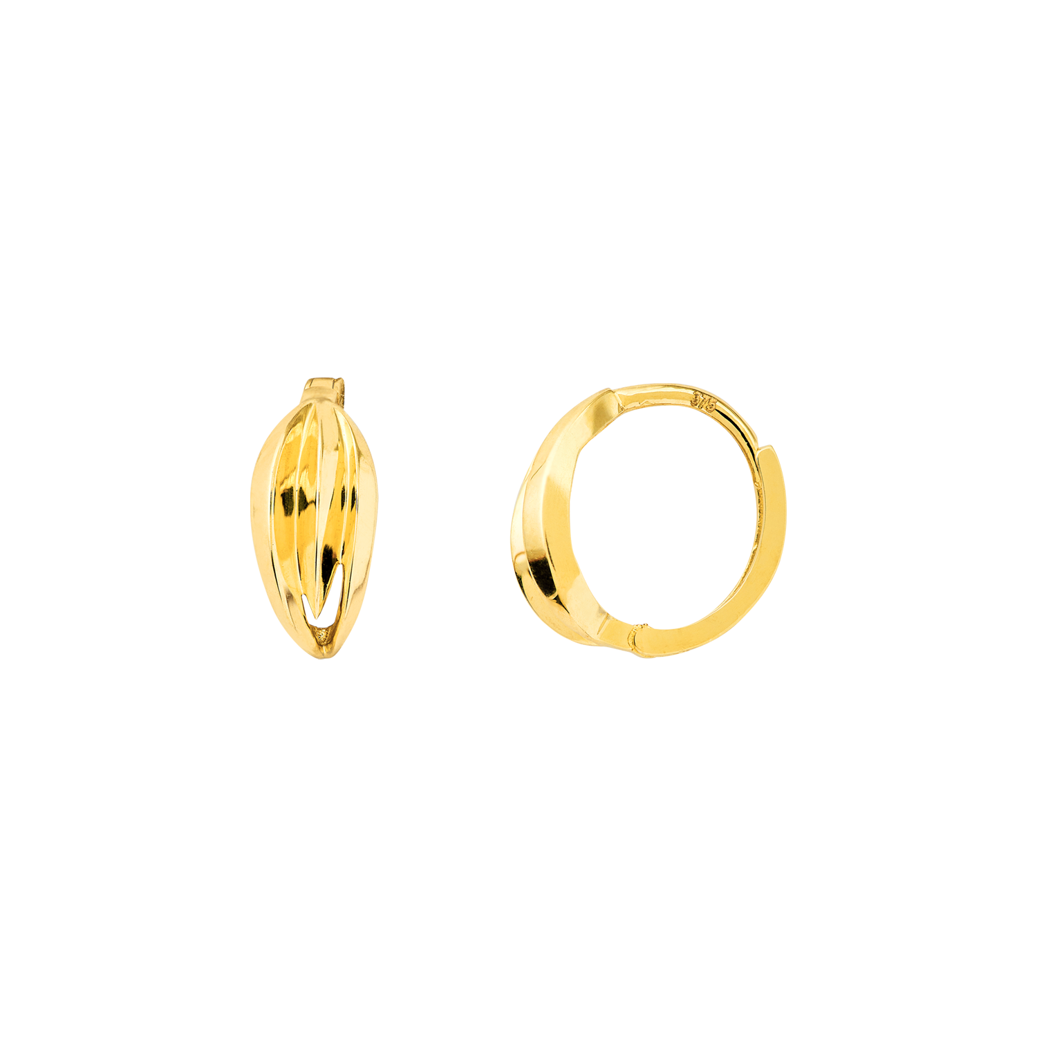 xenox-fine-creolen-585-gelbgold image 1