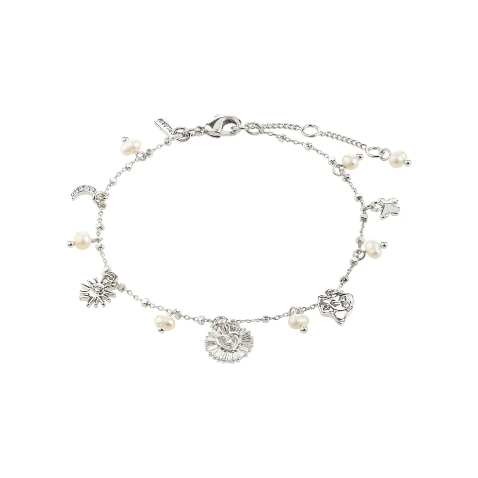 pilgrim-mylan-armband-versilbert-sonne-mond-herz-mit-perlen image 1