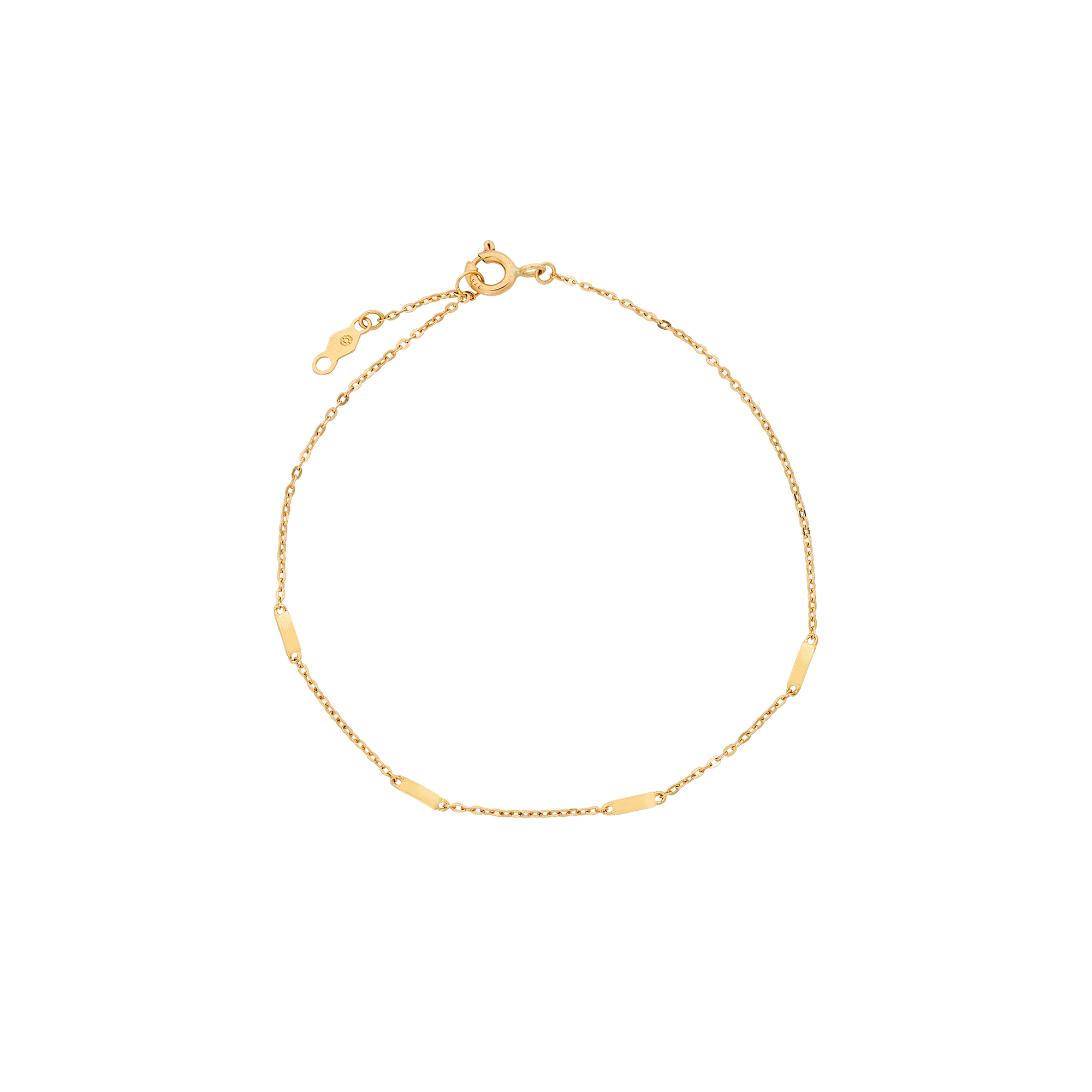 xenox-fine-tag-armband-585-gelbgold image 1
