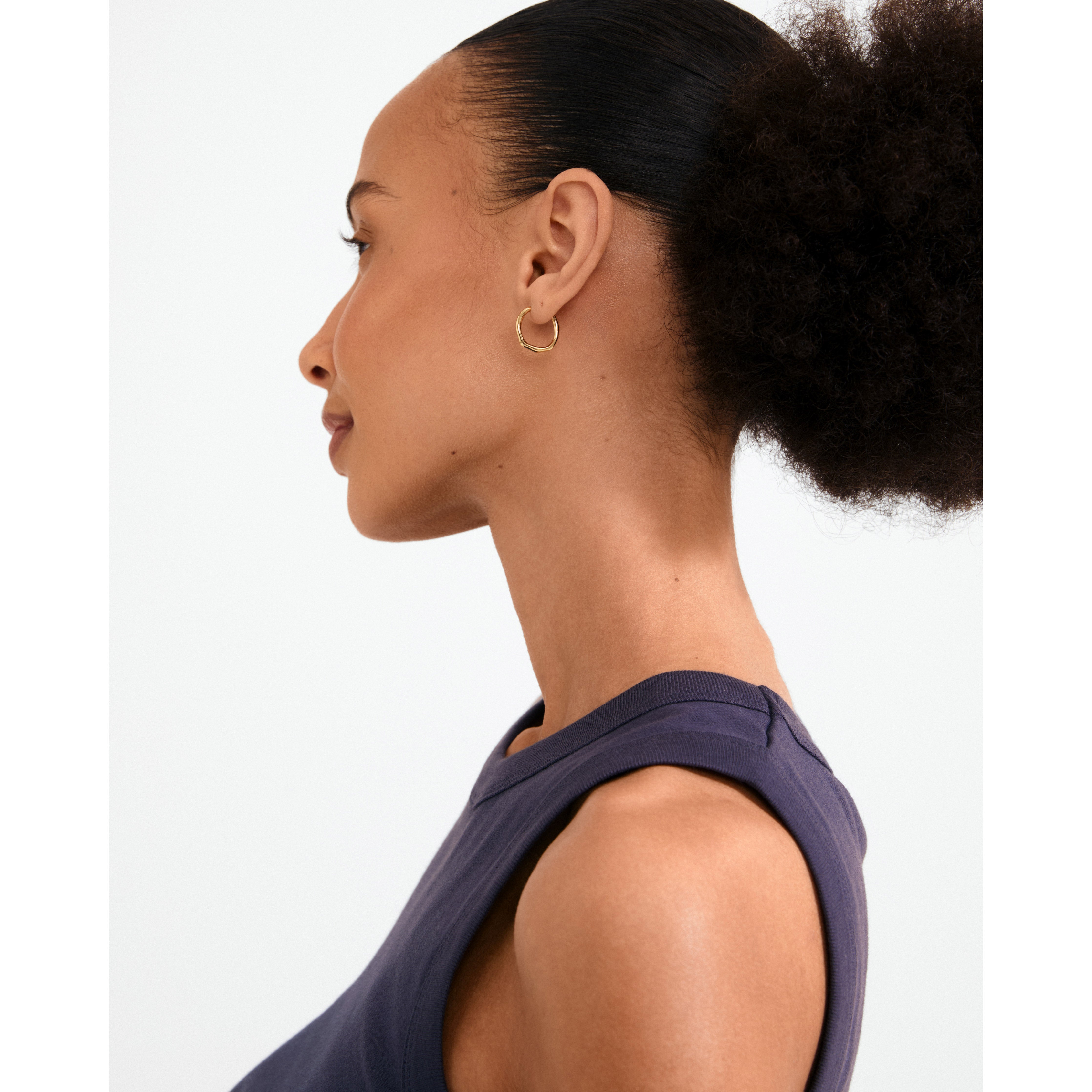 pilgrim-x-dea-pave-hoop-02-single-creole-18k-goldplattiert-16-5-mm image 3