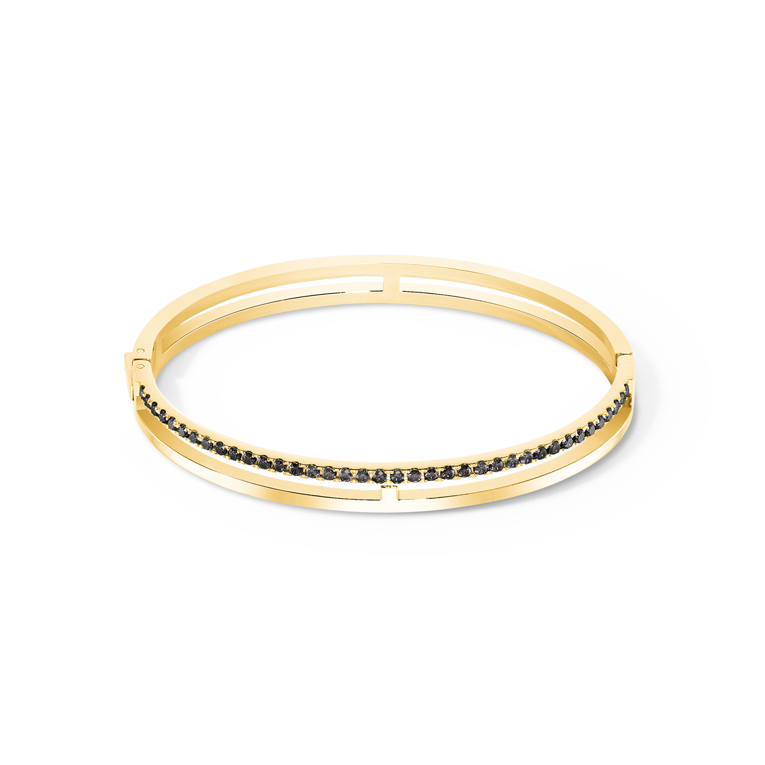coeur-de-lion-eternal-unity-armreif-gold-schwarz image 1