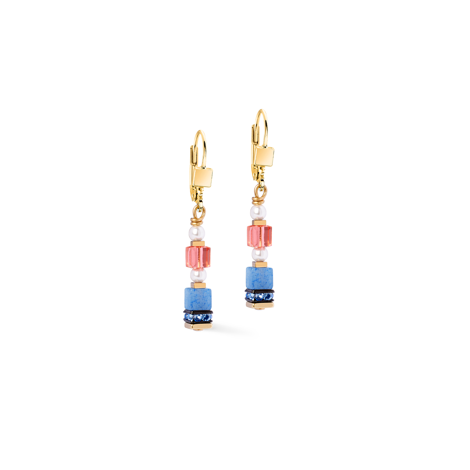 coeur-de-lion-sparkling-princess-spikes-ohrringe-gold-multicolor image 1