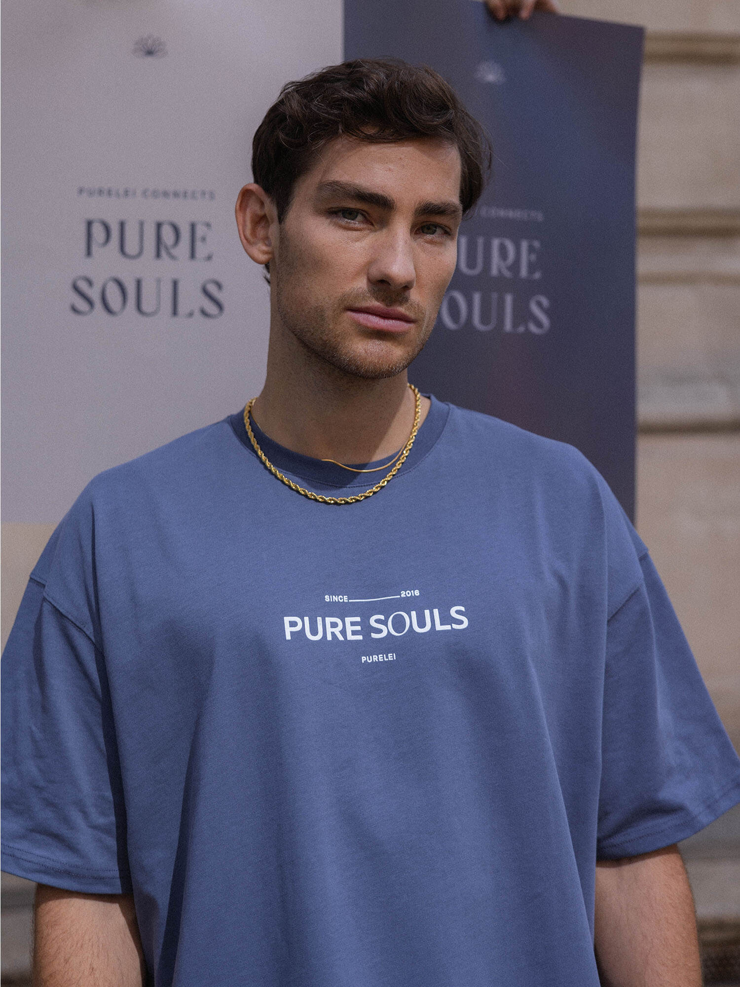 purelei-t-shirt-pure-souls-dark-blue-heavy-weight image 3