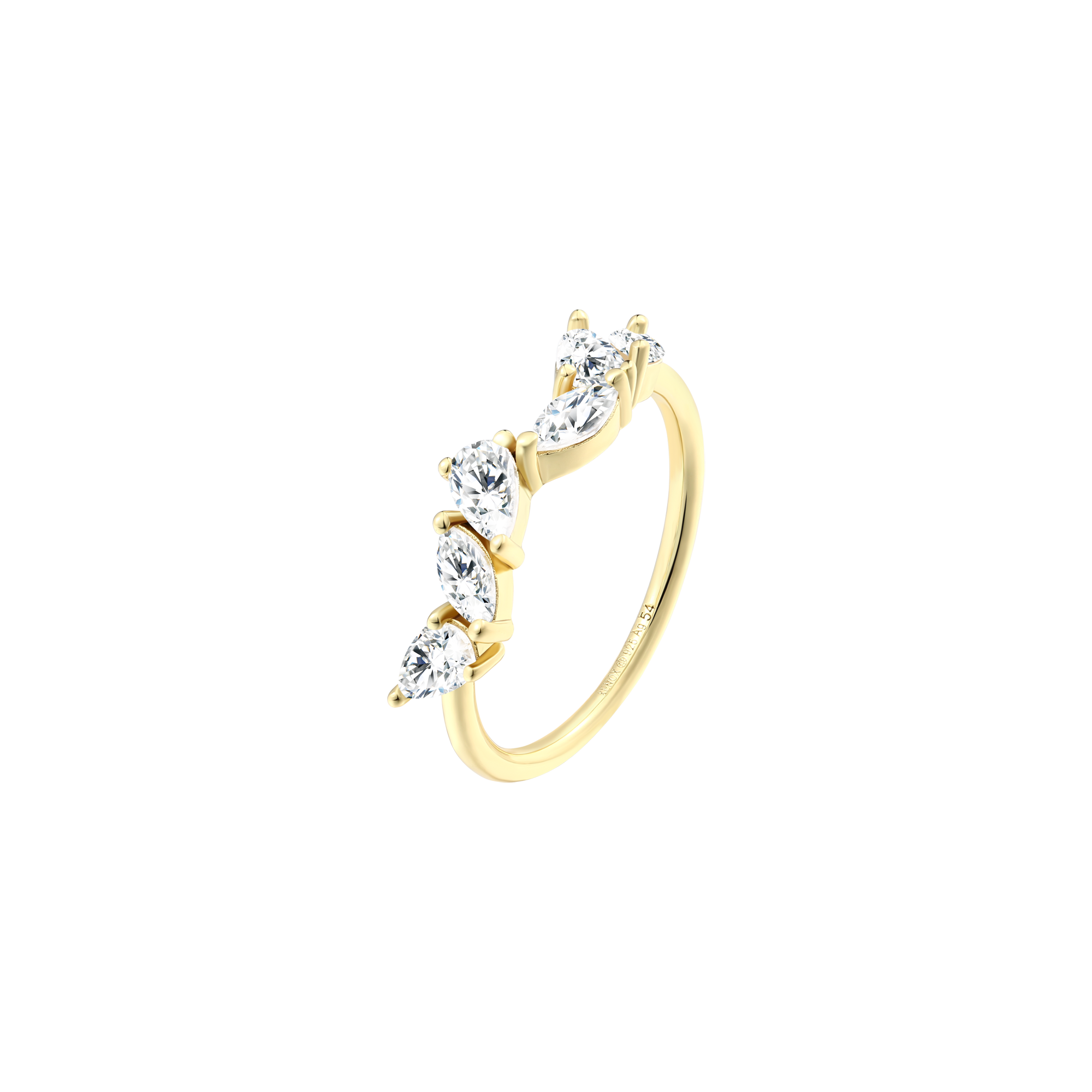 xenox-sundown-ring-925-sterlingsilber-rhodiniert-mit-zirkonia image 2