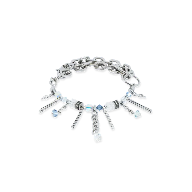 coeur-de-lion-geocube-sunray-cube-boh-me-armband-silber-wei-16-36-cm image 1