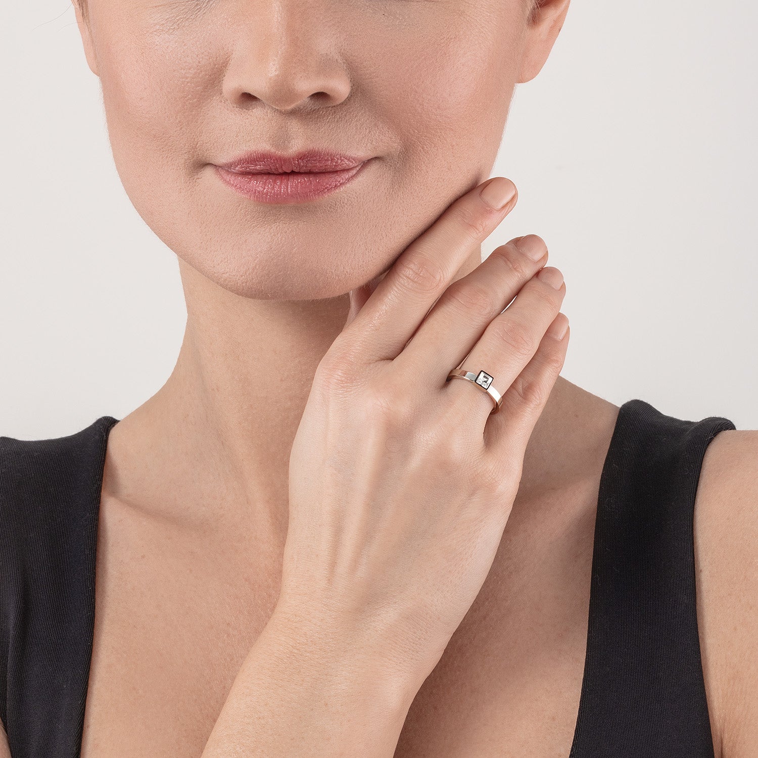coeur-de-lion-brilliant-square-small-ring-silber-kristall image 3