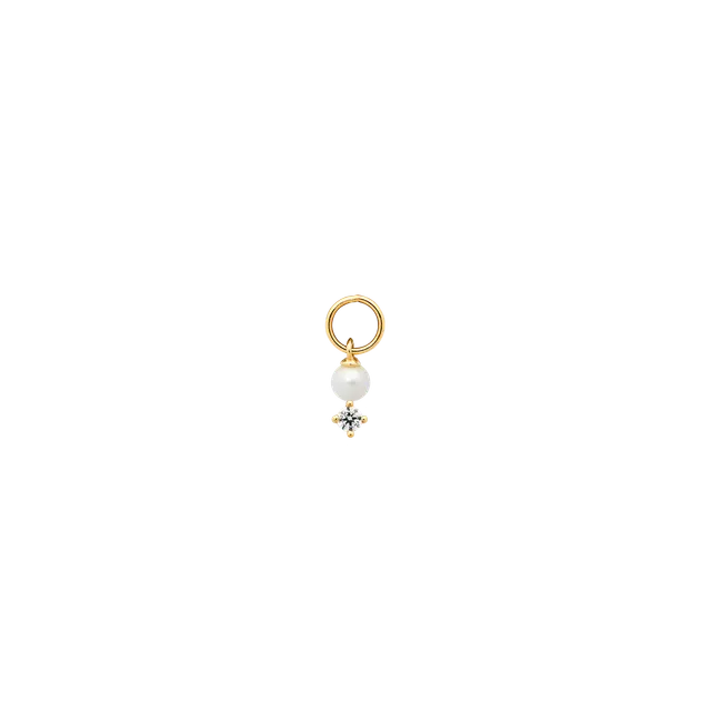 xenox-fine-perla-ohrring-anh-nger-585-gelbgold-mit-perle-und-zirkonia image 1
