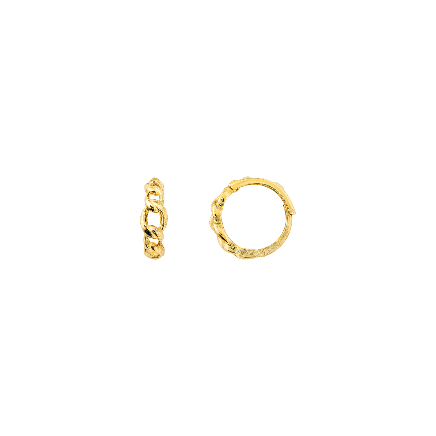 xenox-fine-circle-creolen-585-gelbgold-glieder-design image 1