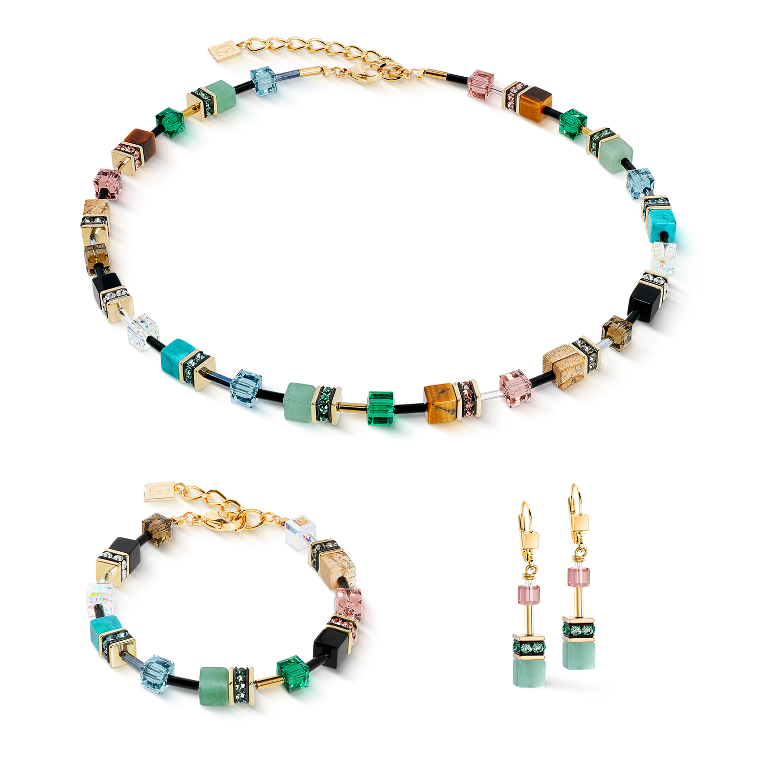 coeur-de-lion-geocube-iconic-precious-armband-art-nouveau-gold-multicolor image 3