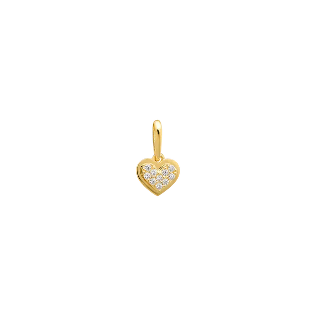 xenox-fine-herz-anh-nger-585-gelbgold-mit-zirkonia-2 image 1