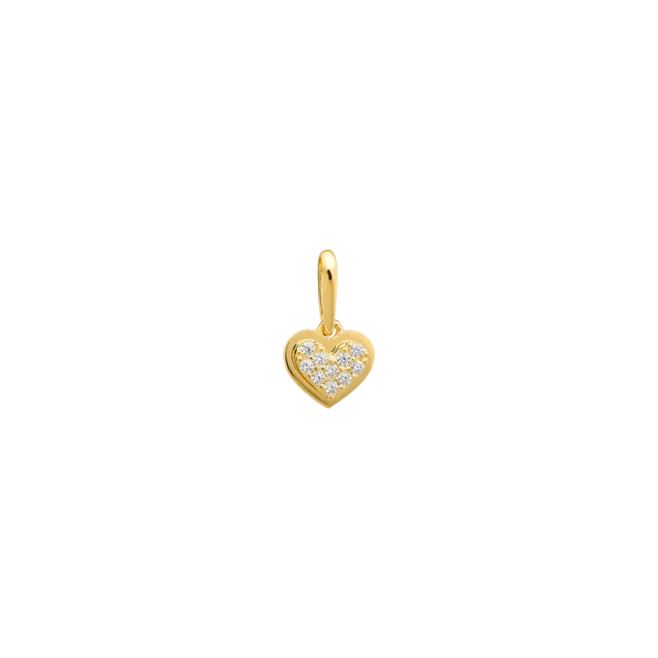 xenox-fine-herz-anh-nger-585-gelbgold-mit-zirkonia-2 image 1