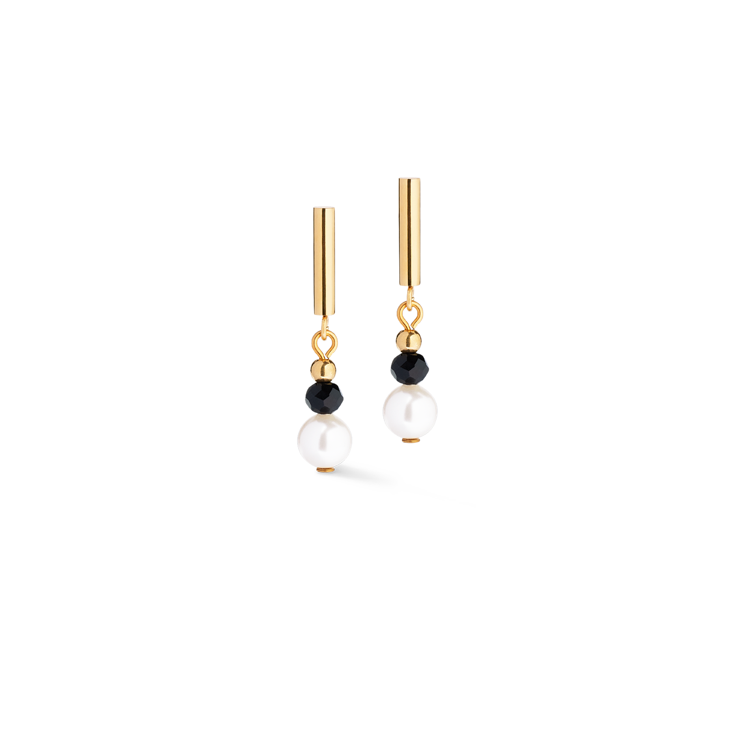 coeur-de-lion-ohrringe-trinity-spikes-gold-schwarz image 1