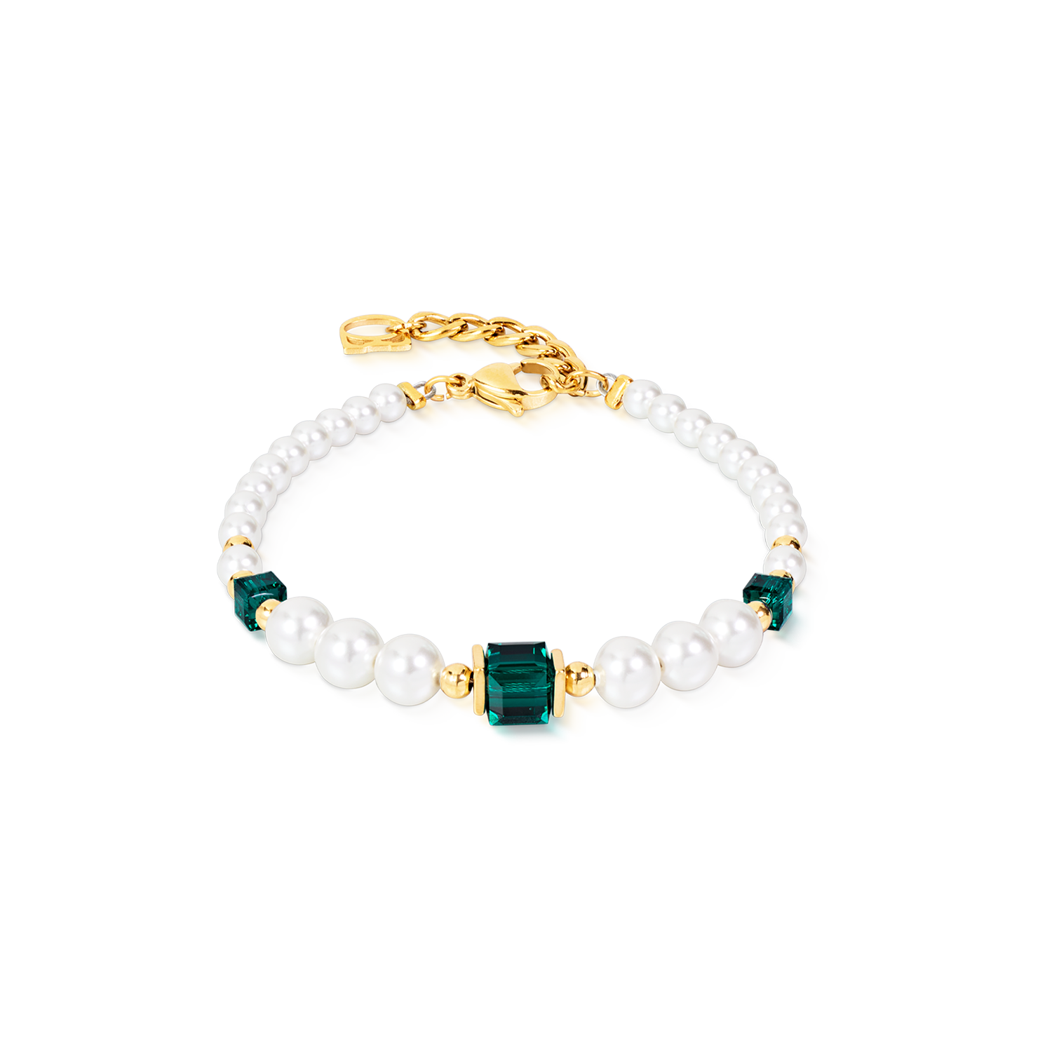 coeur-de-lion-cocktail-pearls-armband-emerald-gr-n image 1
