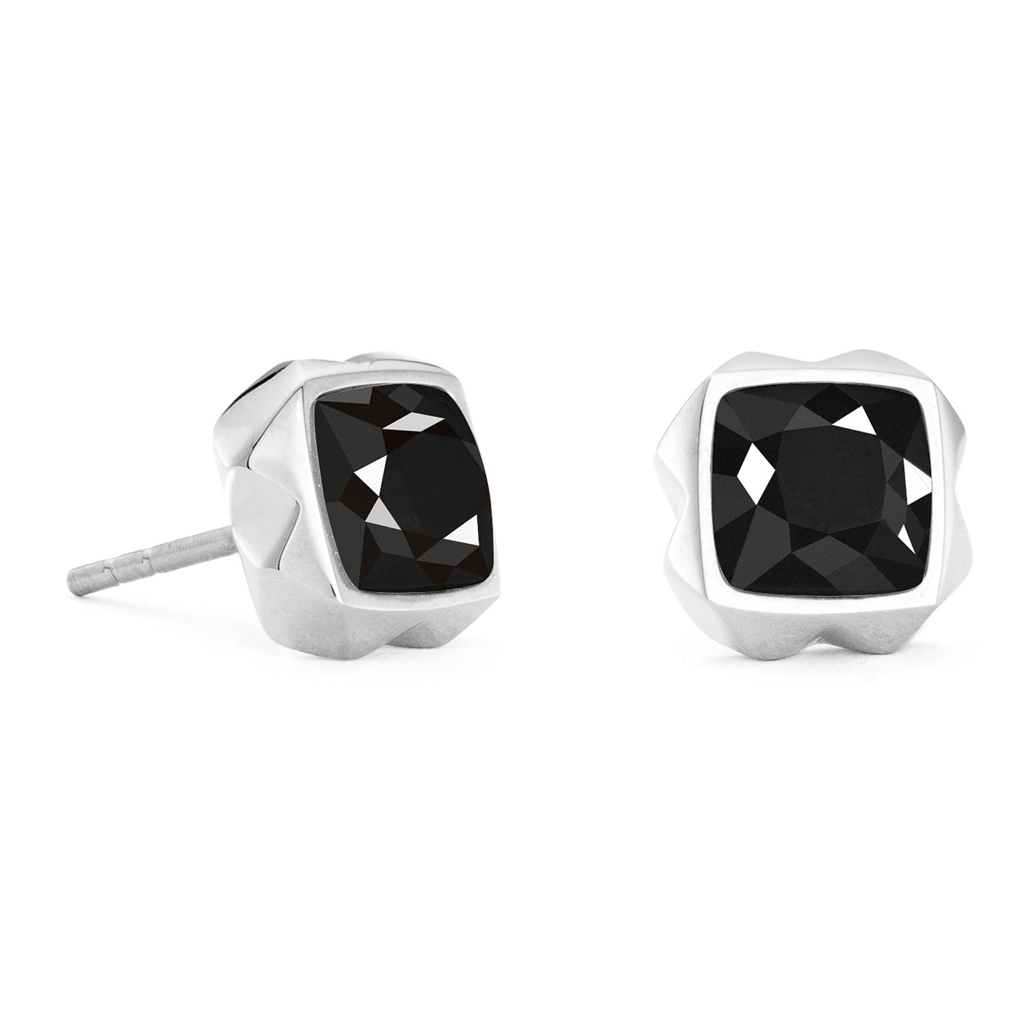 coeur-de-lion-ohrringe-spikes-square-onyx-silber-schwarz image 2