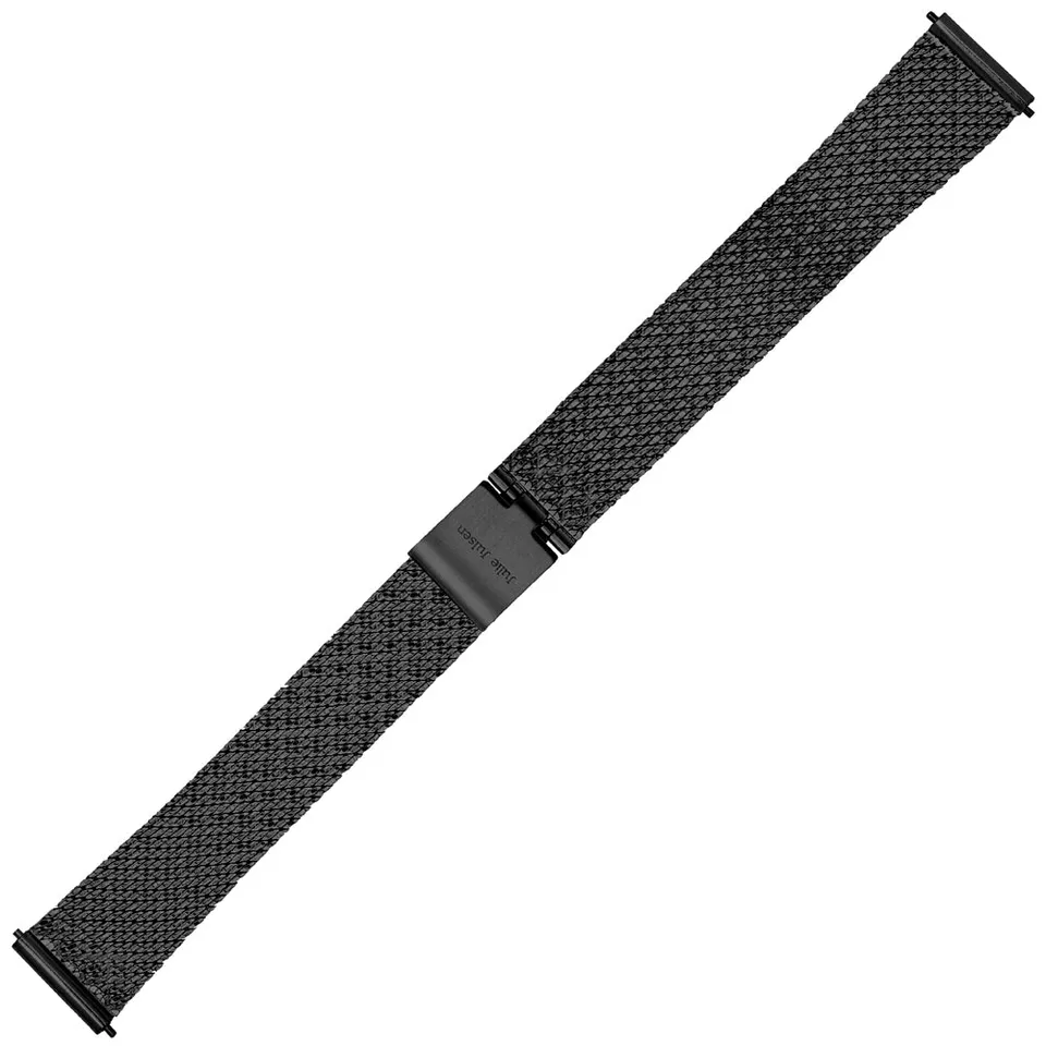 julie-julsen-diamond-uhrband-edelstahl-meshband-14-mm-schwarz-mit-pin-system image 1