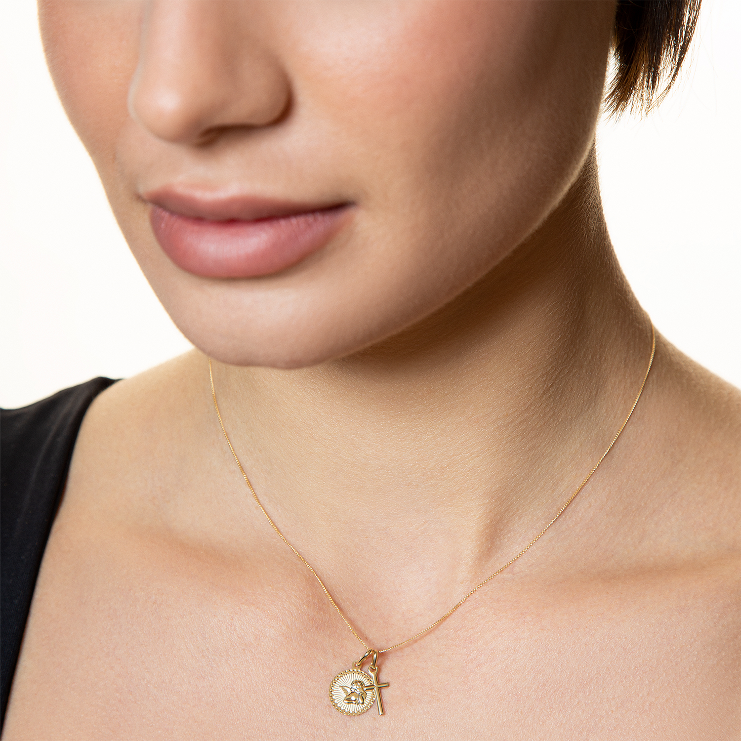 xenox-fine-schutzengel-anh-nger-585-gelbgold image 3