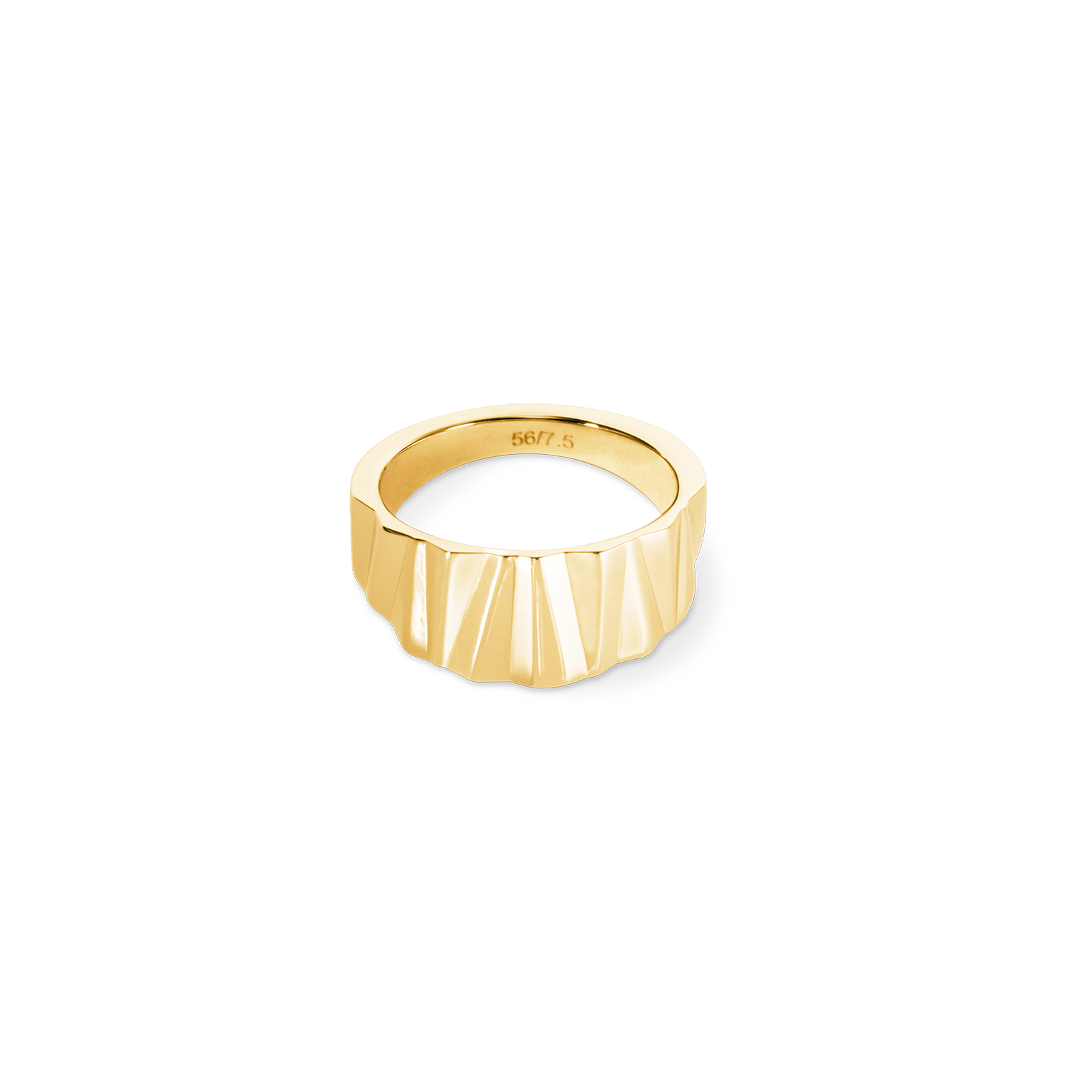 coeur-de-lion-ring-classic-wave-gold image 1