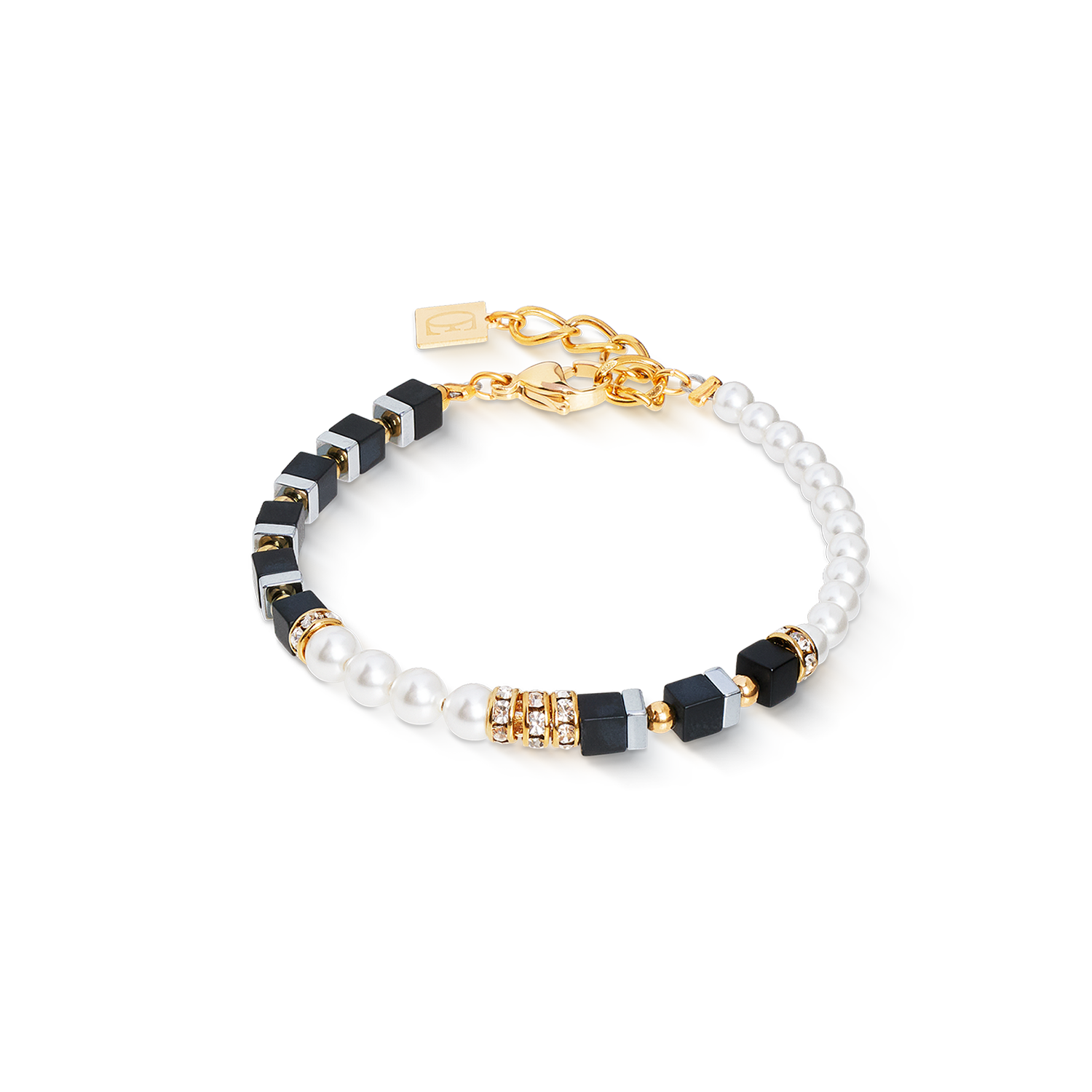 coeur-de-lion-precious-fusion-offset-armband-black-pearl image 1