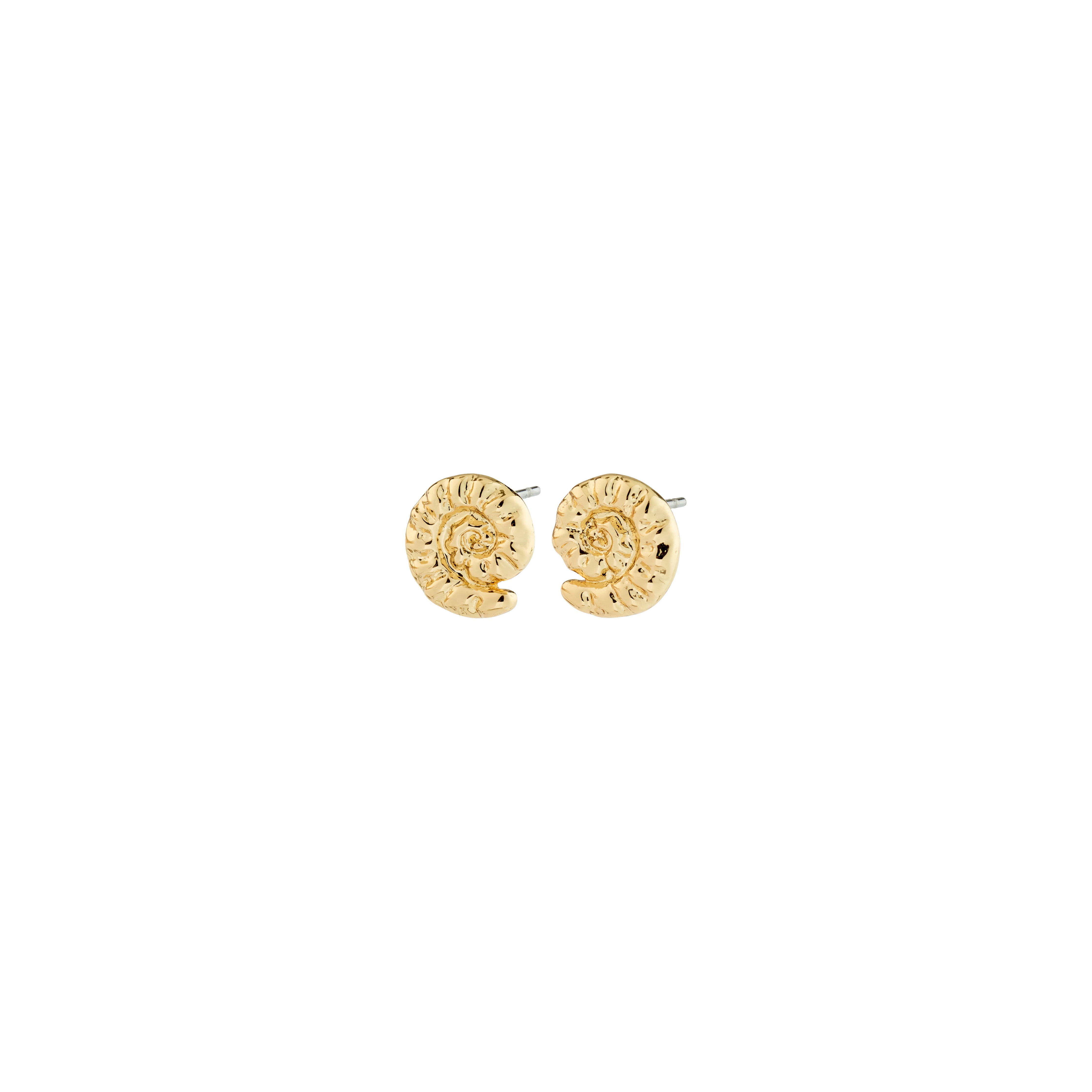 pilgrim-haze-ohrstecker-goldplattiert-ammonit-swirl-maritim image 1