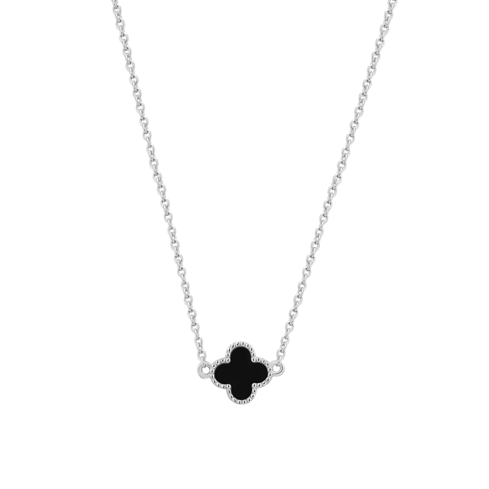 xenox-clover-halskette-925-sterlingsilber-rhodiniert image 1