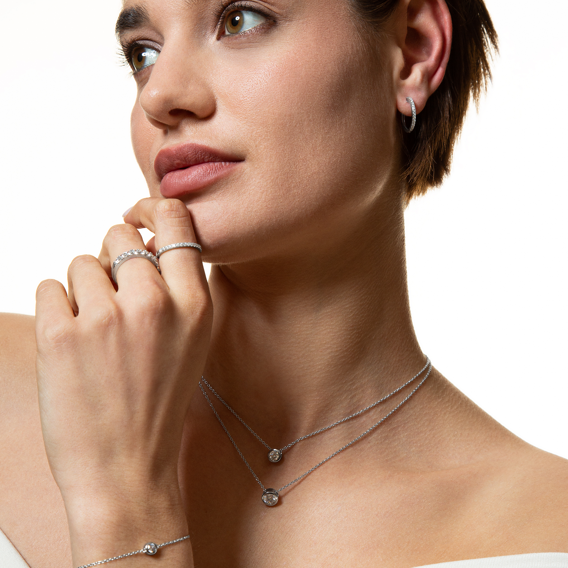 xenox-zarge-halskette-925-sterlingsilber-rhodiniert-mit-zirkonia image 5