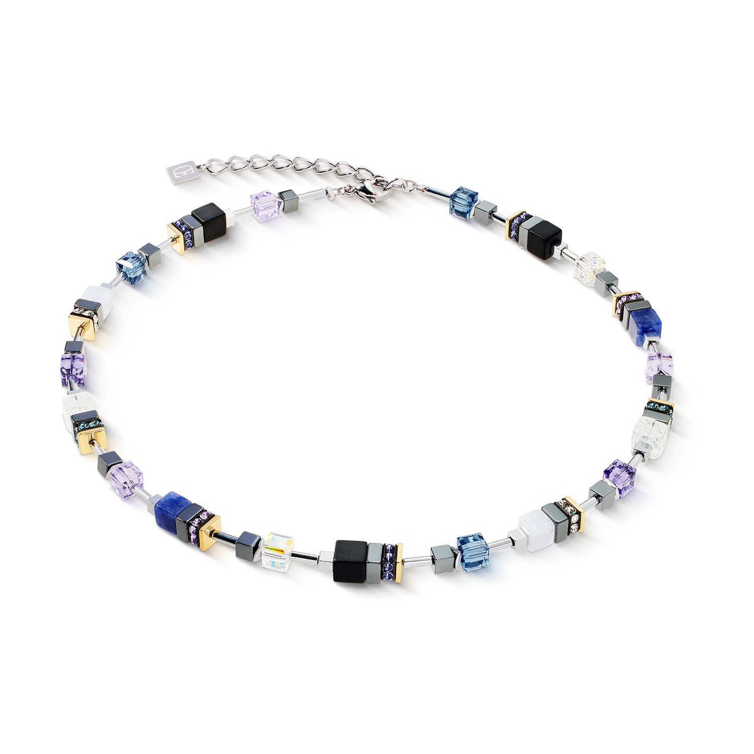 coeur-de-lion-geocube-precious-motion-halskette-blue-moon-bicolor image 1