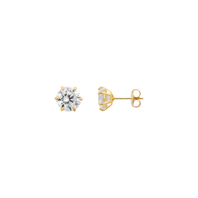 xenox-fine-krappe-maxi-ohrringe-xg14k4227g-585-gelbgold-mit-6-mm-zirkonia image 1
